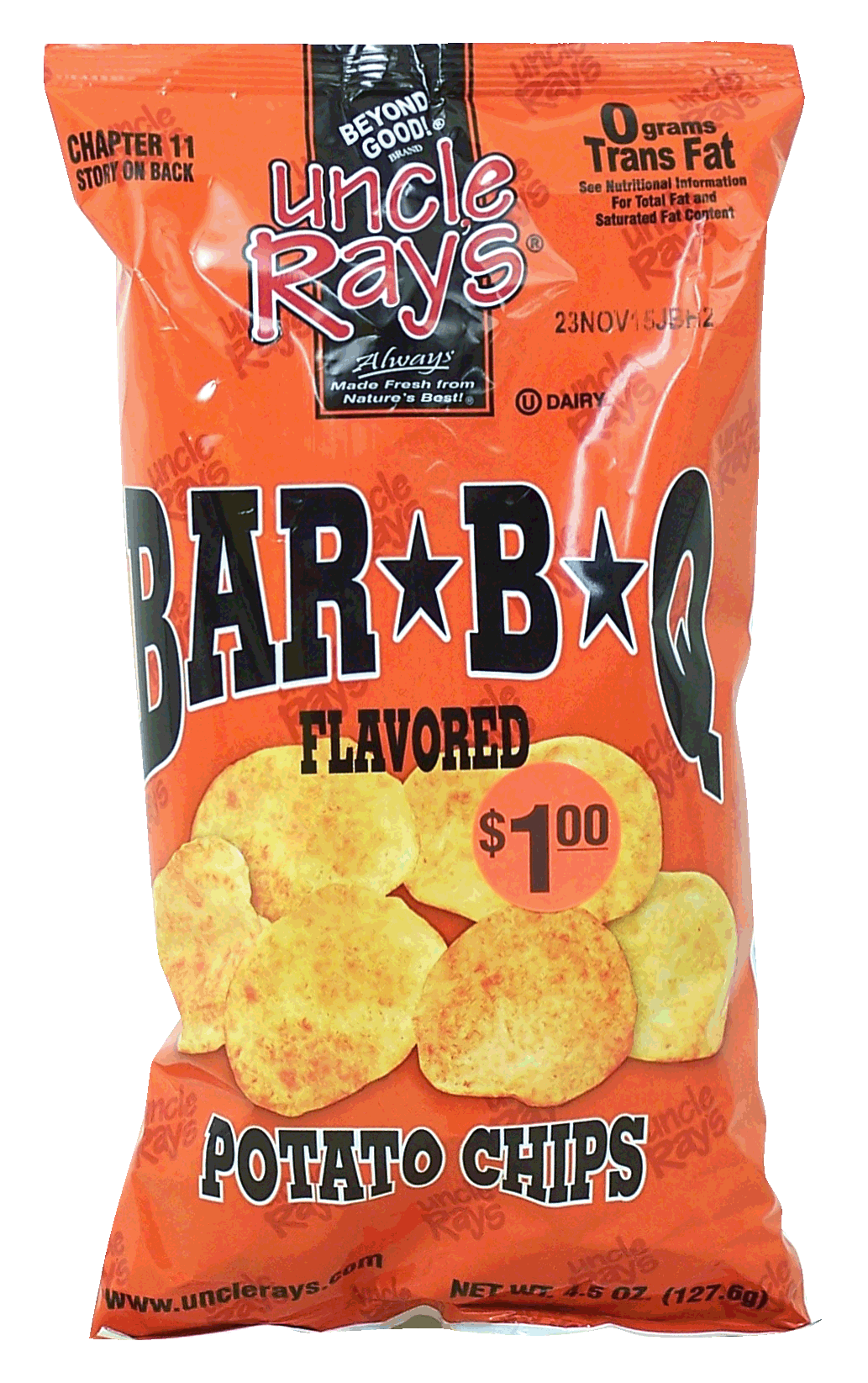 Uncle Ray's  bar-b-q potato chips Full-Size Picture